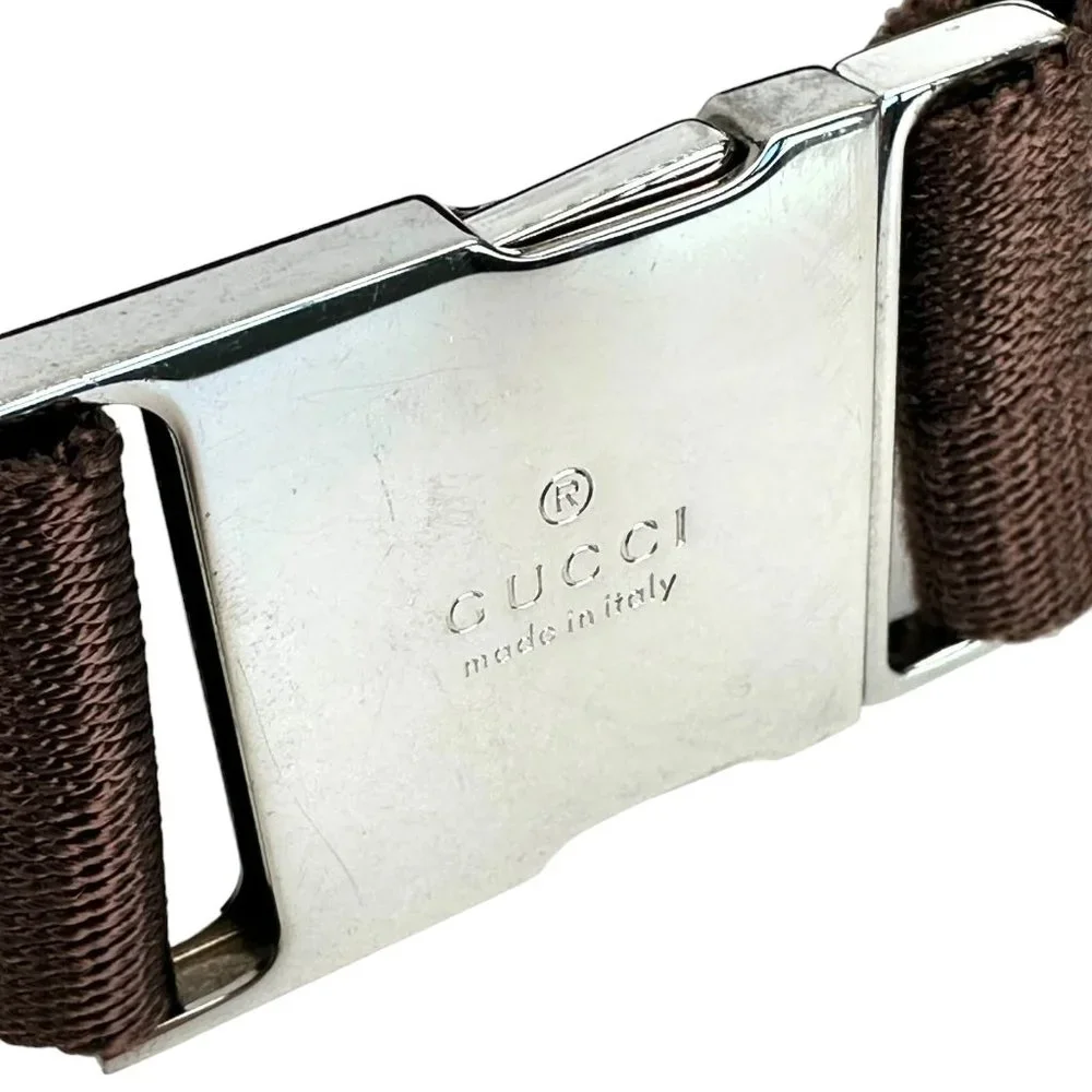 Gucci GG Canvas Web Print Double Pocket BELTBAG